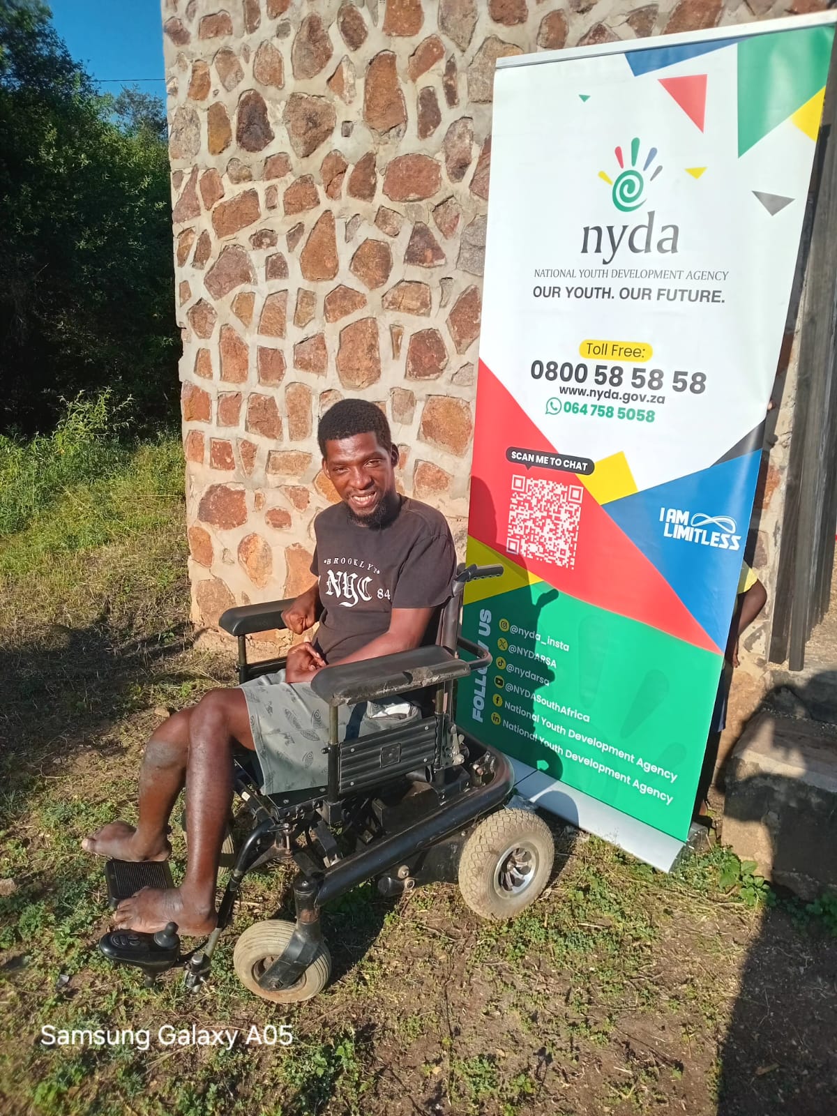 Saneliso Thusi, a young entrepreneur with a disability1341414561352125 8398059683818700899 n