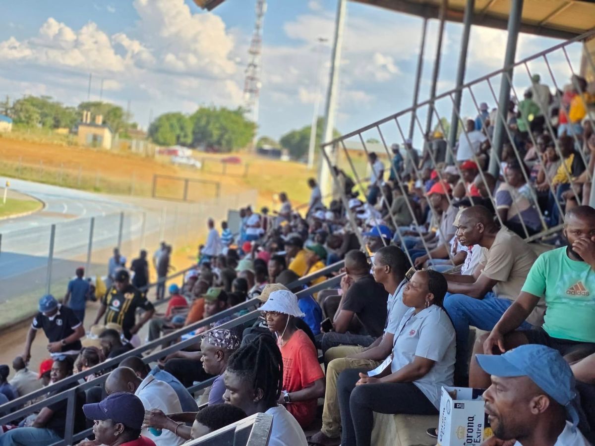 Gomora United players during a Motsepe Foundation Championship fixture